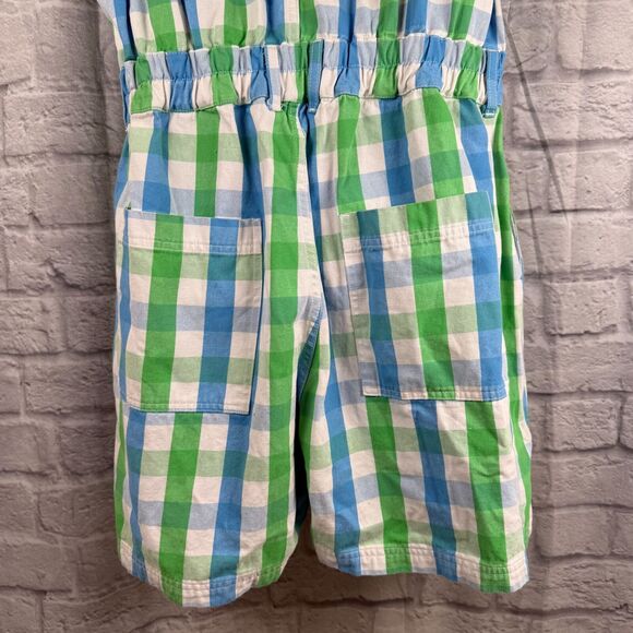 Big Bud Press Short Sleeve Shorts Jumpsuit 2XL Adult Womens Unisex Gingham Plaid - Picture 7 of 10